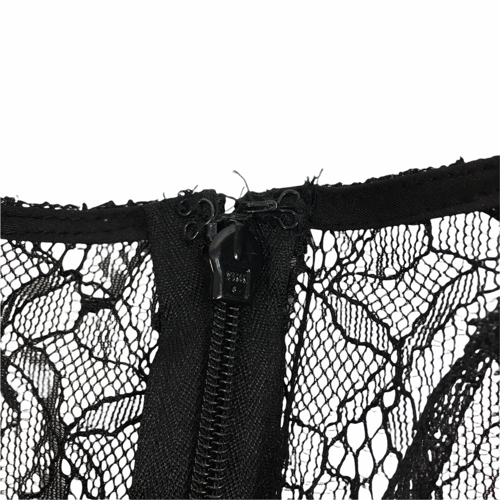 NWT Aidan by Aidan Mattox Lace Blue and Black Dress size 0 - Picture 5 of 10